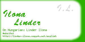 ilona linder business card